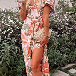 BNWOT Show Me Your MUMU Danielle Dress-Retro Print